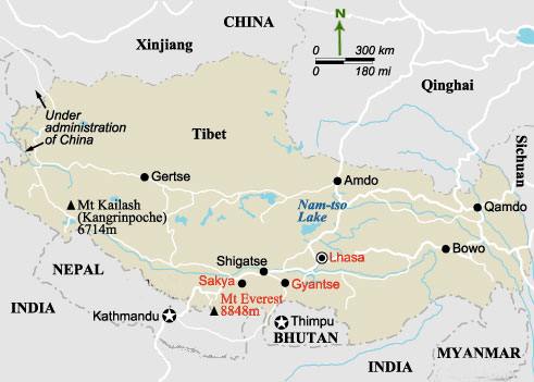 Tibet Map